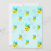 ビー忙し違う誕生日招待状カード 招待状 (裏面)