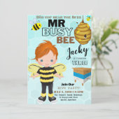 ビー忙し3違う誕生日招待状カード 招待状 (スタンド正面)