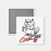 ビー怒バーカナダAF マグネット (正面/裏面)