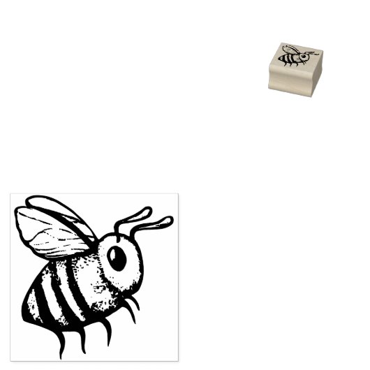 ビー愛かわいい養蜂家を愛するハチの芸術 ラバースタンプ (押印)