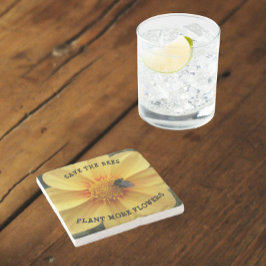 ビー救ズイエローダリアフローラ ストーンコースター