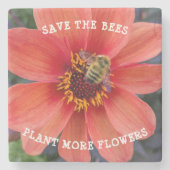 ビー救ズオレンジダリアフローラ ストーンコースター (正面)