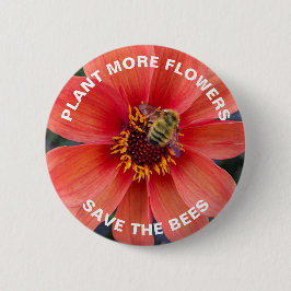 ビー救ズオレンジダリアフローラ 缶バッジ