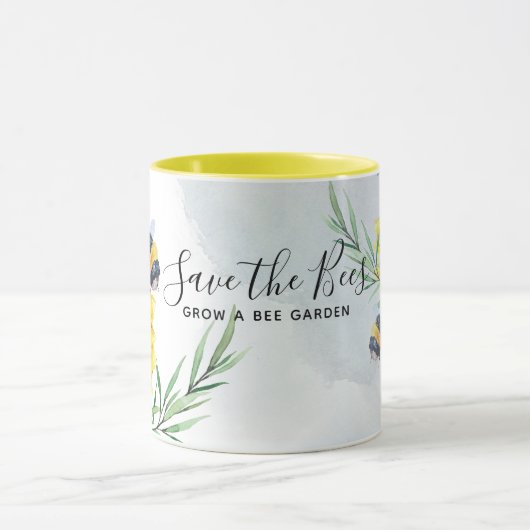 ビー救ズ-引用文，スローガンことわざひまわり花 マグカップ (中央)