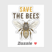 ビー救チのヴィンテージ蜂蜜 シール (シート)