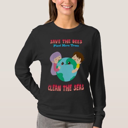 ビー救ツの植樹もっと木ことわざ皮肉 Tシャツ (正面)