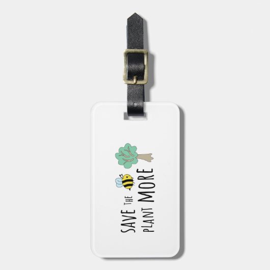 ビー救ツもっと木を植えろ！ ラゲッジタグ (正面縦)