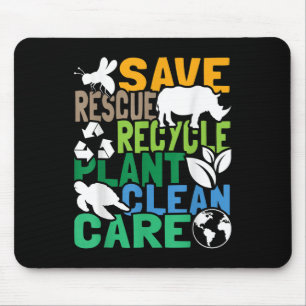 ビー救ツ救助動物リサイクルプラスチック – Earth D マウスパッド