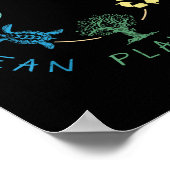 ビー救ツ救助動物リサイクルプラスティック地球の日 ポスター (角)