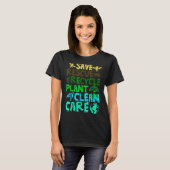 ビー救ツ救助動物リサイクルプラットアースダ Tシャツ (正面フル)