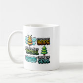 ビー救ツ植樹クリーンシーズ環境プロ コーヒーマグカップ (左)