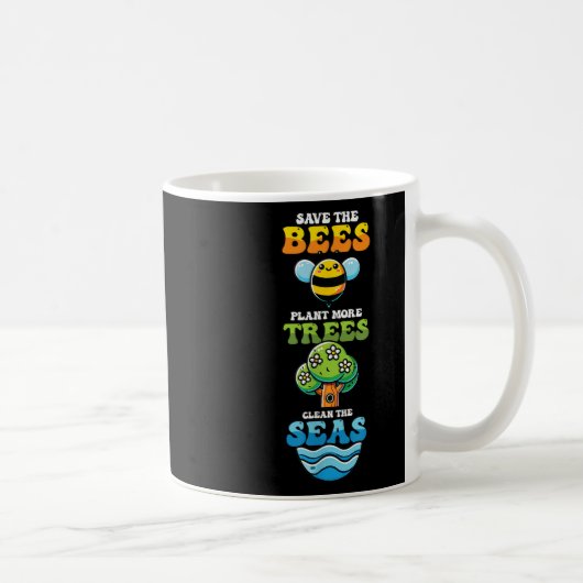 ビー救ツ植樹クリーンシーズ環境プロ コーヒーマグカップ (右)