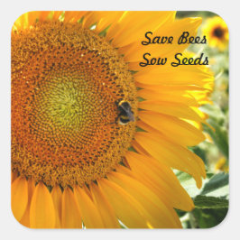 ビー救ツ – Sow Seeds Sticker スクエアシール