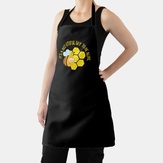 ビー救ツBEEスローガン引用文認識度ギフト エプロン (インサイチュ)