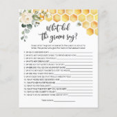 ビー新郎は何と言ったブライダルシャワーゲーム (正面)