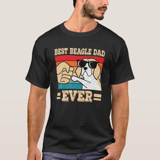 ビー最高のグルパパエバーおもしろい犬 Tシャツ (正面)