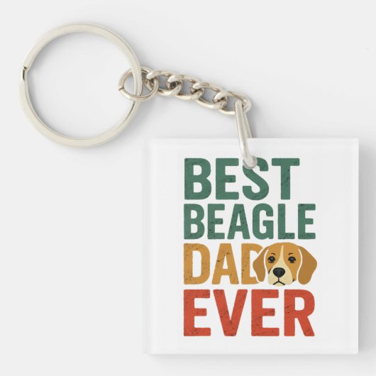 ビー最高のグルパパエバー キーホルダー (正面)