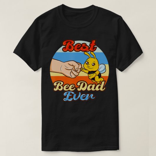 ビー最高のパパエバー Tシャツ (デザイン正面)