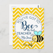 ビー最高の先生はがき ポストカード (正面/裏面)