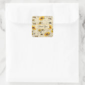 ビー格言ひまわり スクエアシール (バッグ)