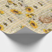 ビー格言ひまわり ラッピングペーパー (角)