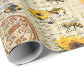 ビー格言ひまわり ラッピングペーパー (ロールコーナー)