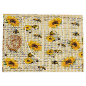 ビー格言ひまわり ラージペーパーバッグ (裏面)