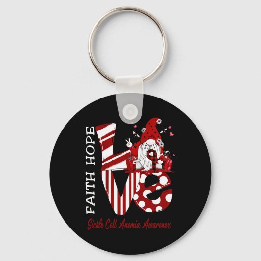 ビー格言ラブシブル細胞貧血認識度 キーホルダー (正面)