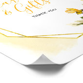 ビー植物性水彩カードとギフトサイン ポスター (角)