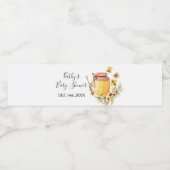 ビー植物性赤ちゃんシャワー水瓶ラベル ペットボトルラベル (シングルラベル)