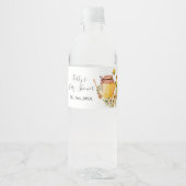 ビー植物性赤ちゃんシャワー水瓶ラベル ペットボトルラベル (正面)