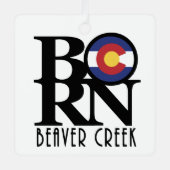 ビー生まれバークリークコロラド メタルオーナメント (正面)