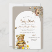 ビー男女兼用ビービービーウェイベイビーシャワー 招待状 (正面)