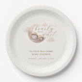 ビー男女兼用リーウェイムーンスタースリーピークマ ペーパープレート (正面)