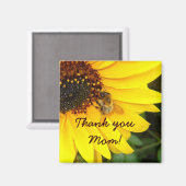 ビー磁石付きヒマワリ マグネット (正面/裏面)