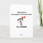 ビー祝バーの挨拶状 カード (裏面)