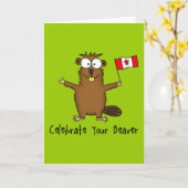 ビー祝バーの挨拶状 カード (黄色い花)