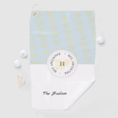 ビー素晴らしゴールデンビーパーソナライズされたモノグラム ゴルフタオル (インサイチュ)