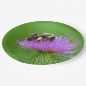 ビー素晴らしト及びアザミ紙プレート ペーパープレート (アングル)