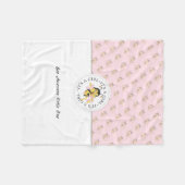 ビー素晴らしベビーガール |モノグラパーソナライズされたム フリースブランケット (正面(横))