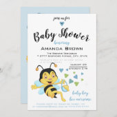 ビー素晴らし男の赤ちゃんシャワー | 招待状 (正面/裏面)