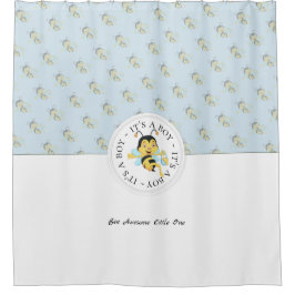 ビー素晴らし男の赤ちゃん |モノグラパーソナライズされたム シャワーカーテン