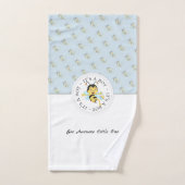 ビー素晴らし男の赤ちゃん |モノグラパーソナライズされたム バスタオルセット (ハンドタオル)