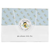 ビー素晴らし男の赤ちゃん |モノグラパーソナライズされたム ラージペーパーバッグ (裏面)