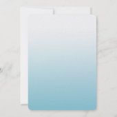 ビー素晴らし金ゴールドアクアスパークルマーメイド 招待状 (裏面)