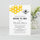 ビー素朴をテーマにしたブライダルシャワー 招待状 (スタンド正面)