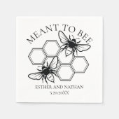 ビー素朴ズのものだ結婚った スタンダードカクテルナプキン (正面)