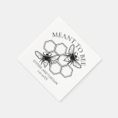 ビー素朴ズのものだ結婚った スタンダードカクテルナプキン (角)