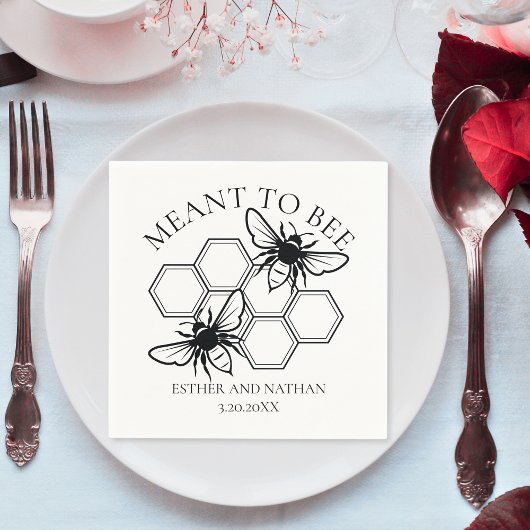 ビー素朴ズのものだ結婚った スタンダードカクテルナプキン