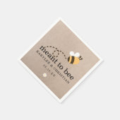 ビー素朴ズの紙を意味す結婚る スタンダードカクテルナプキン (角)